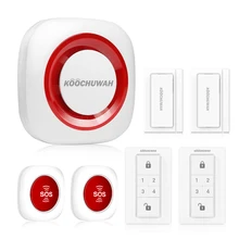 KOOCHUWAH Home Alarm Security System GSM Network Wireless Burglar Alarm Auto SMS Call SOS Panic Button for Home Security 868mhz KOOCHUWAH Home Alarm Security System GSM Network Wireless Burglar Alarm Auto SMS Call SOS Panic Button for Home Security 868mhz