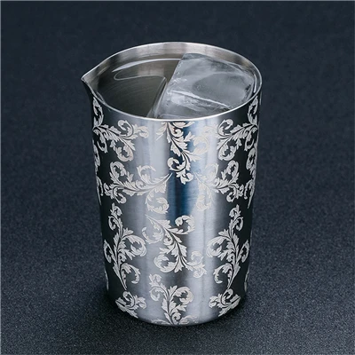 530ml New Style Stainless Steel Mint Julep Moscow Mule Mug Beer Cup Coffee Cup Water Glass Drinkware - Цвет: Carven 500ml