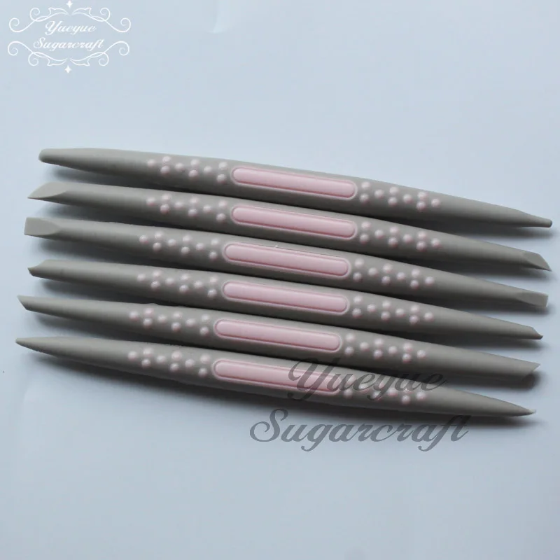 Yueyue Sugarcraft 6 штук силиконовая ручка для украшения торта инструменты для выпечки ручка для помадки