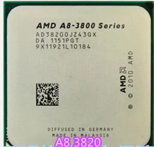 Процессор AMD A8 3820 a8 четырехъядерный FM1 2 5 ГГц 4 Мб 65 Вт процессор pieces
