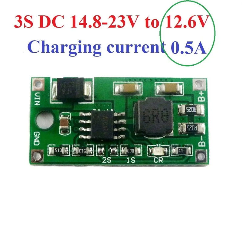 5-23 В постоянного тока до 4,2 в 8,4 в 12,6 в 1S 2S 3S многоэлементное литий-ионное зарядное устройство для солнечной зарядки портативное устройство - Цвет: 3S05A