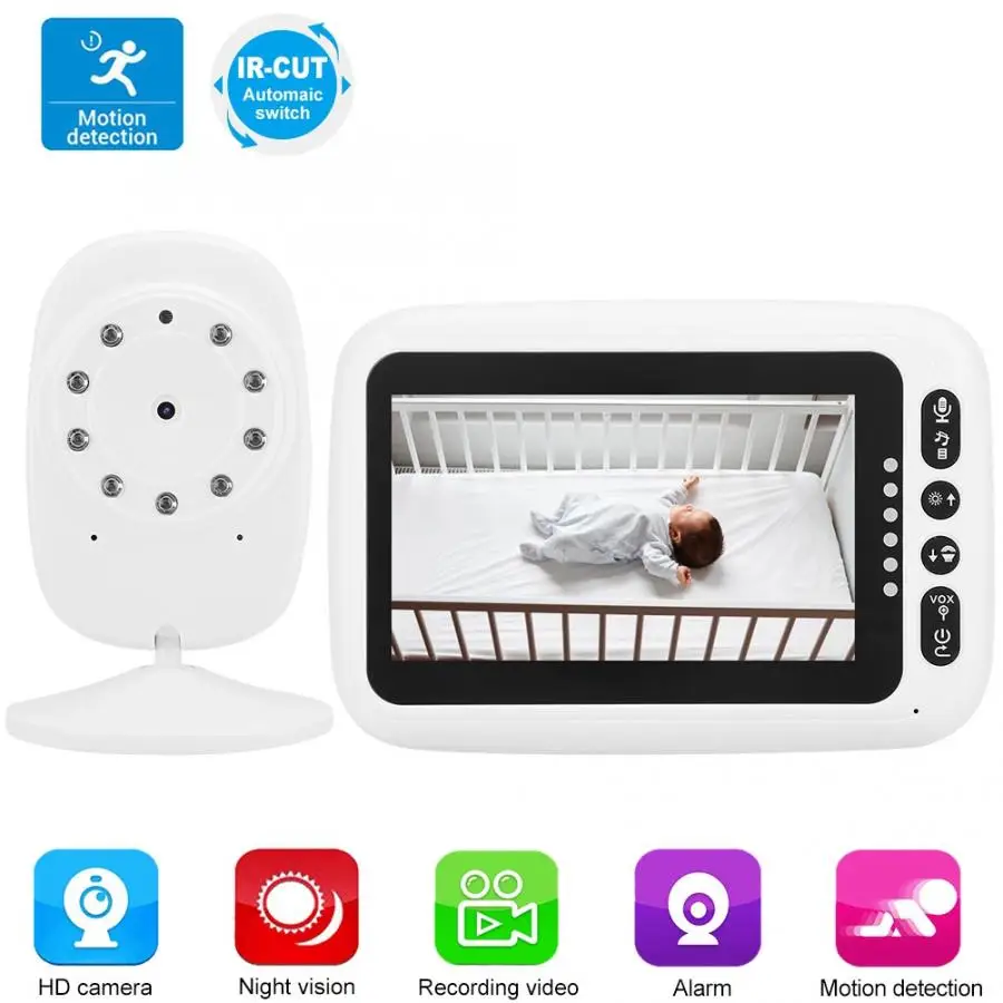 

4.3" Wireless Digital Baby Monitor Night Vision Monitoring Baby Care Video Camera 2019