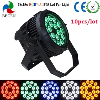 

Stage Light 18X15W rgbwa uv 5in1 Led Par Can Light IP65 Outdoor use for dj Disco Club Show 10pcs/lot