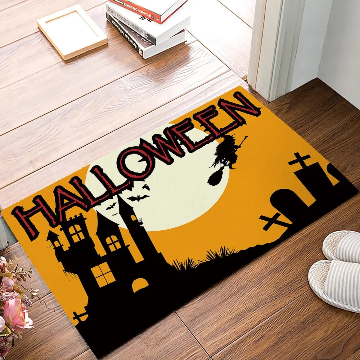 Happy Halloween Door Mats Kitchen Floor Bath Entrance Rug Mat Absorbent