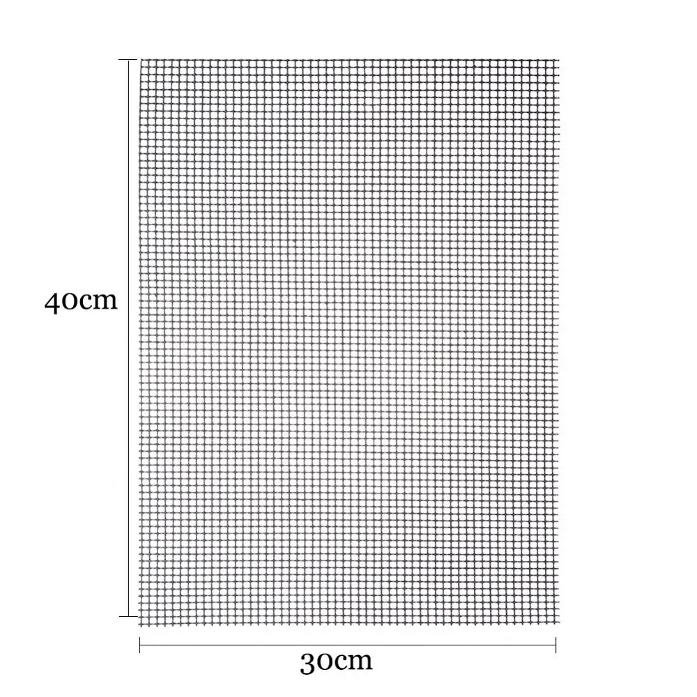 Коврики для жарки барбекю антипригарные безопасности в форме сетки коврик для барбекю с термостойкостью 30x40x0,2 см принадлежности для барбекю для активного отдыха
