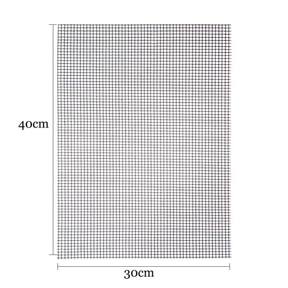 Baratos 10 Uds., esteras antiadherentes para barbacoa, estera antiadherente para barbacoa con resistencia al calor 30x40x0,2 cm para actividades al aire libre