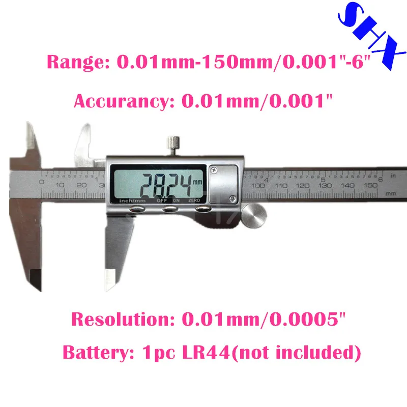 Caliper LCD SHX