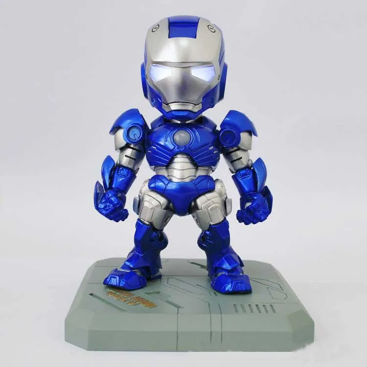 10 см Q версия Железный человек MK42 Mark 42 Фигурка 3 кукла из фильма ПВХ игрушечная