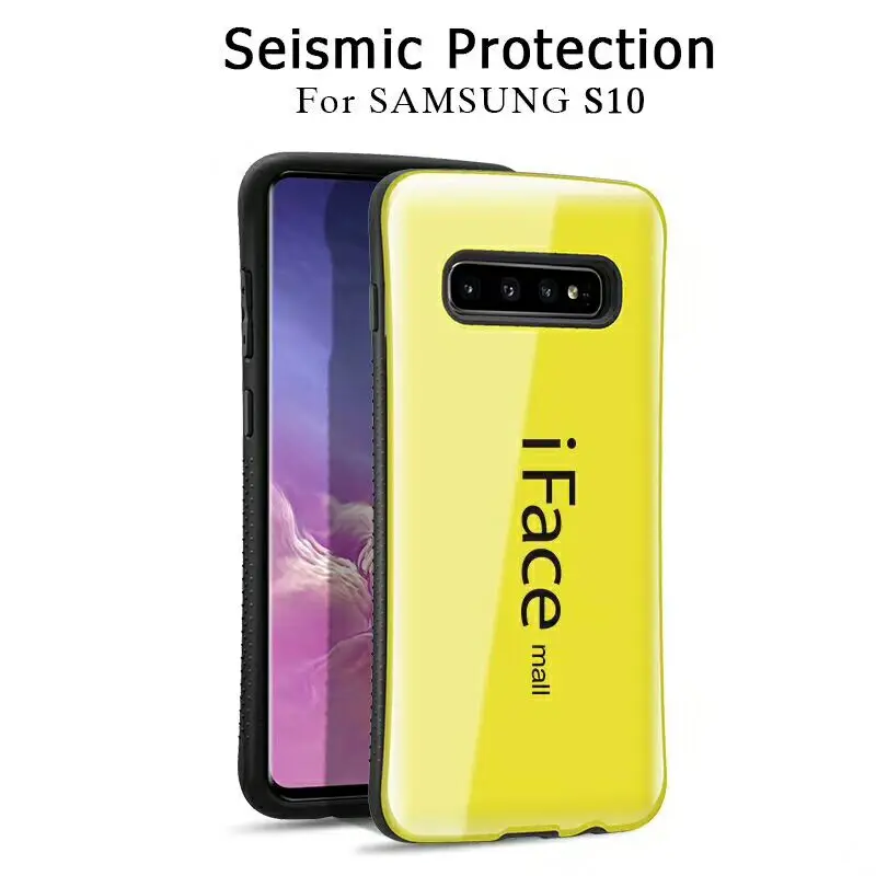 

iface mall For Samsung Galaxy S10 Shockproof Case Soft TPU+PC Hard Plastic Back Case for Galaxy S10 Plus S10E Armor Phone Cover