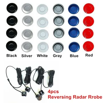 

Auto Parking Assistance 4 Pcs 22mm Parking Sensor Probe Black Silver Blue Red White Car Parking Reverse Sensor
