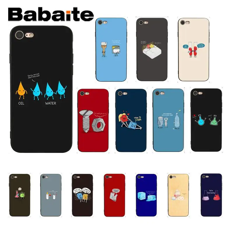 

Babaite Biology and Chemistry Coque Shell Phone Case for iPhone 8 7 6 6S Plus X XS MAX 5 5S SE XR 10 Cover