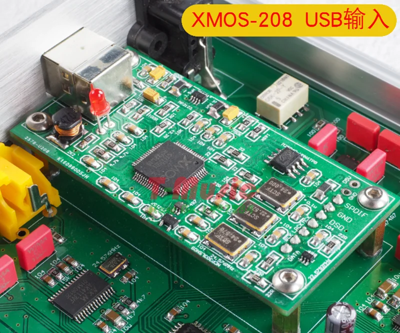 Топ ES9038 Q2M DAC декодер с XMOS XU208 USB Bluetooth 5,0 TPA6120 усилитель для наушников Поддержка 32 бит/384 K DSD