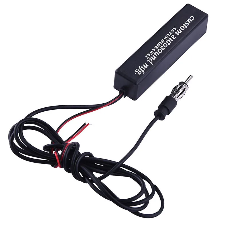 1 PC Car Hidden Amplified Antenna Auto Electronic Stereo AM FM Radio