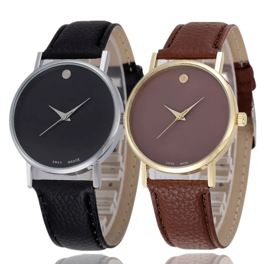 

Simple Style Leather Men Watches Minimalist Analog Quartz Man Watch Casual Retro Vintage Men Clock Reloj Hombre Erkek Kol Saati