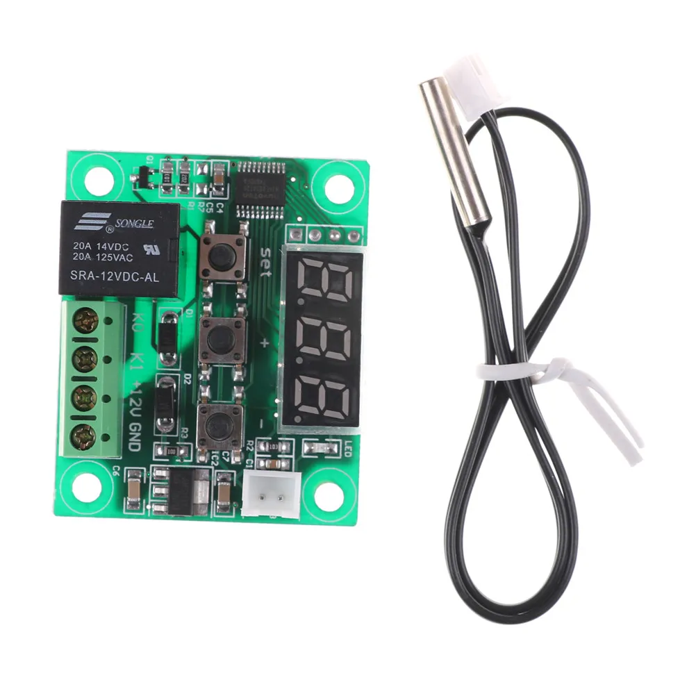 50 ~ 110C DC 12V Mini Thermostat Regulator Digital ...
