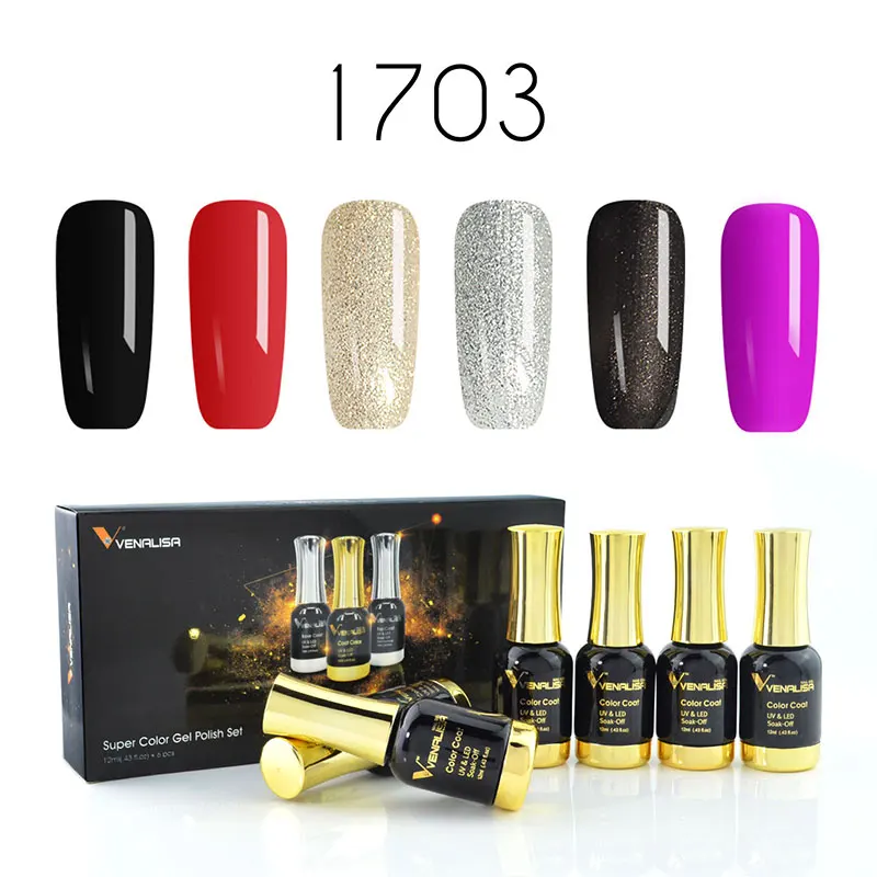 

Venalisa 12ml Soak off Nail Art Learner Design Gel Nail Polish DIY Kit UV Mirror Gel Nail Polish Gel Lacquer Varnishes Gel Kits