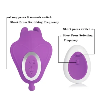 Butterfly Wearable Dildo Vibrator For Women Wireless Remote Control Masturbator G Point Invisible Butterfly Vibrator Adult Toy 6
