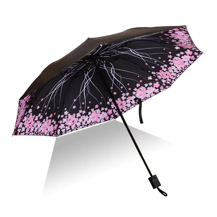 Мини складной зонтик от дождя женский зонтик Карманный Зонтик для девочек анти-УФ Солнечный дождливый зонтик портативный маленький зонтик для девочки