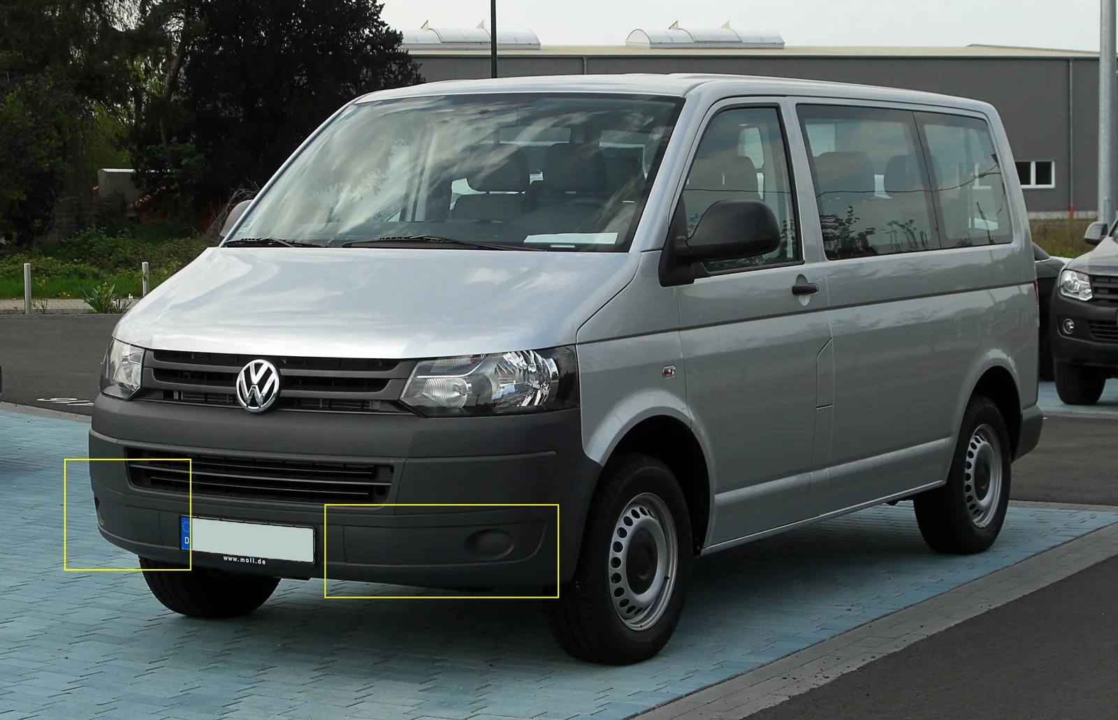 ANGRONG 1 пара передних противотуманных светильник для VW T5 Transporter Facelift бампер Гриль