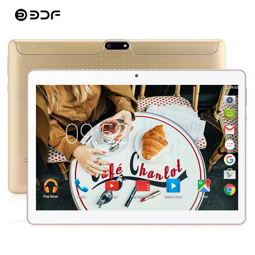 BDF New Tablet 10 Inch 3G Phone Tablet Pc Octa Core Android 7.0 Dual SIM Card 4GB RAM 64GB ROM 7 8