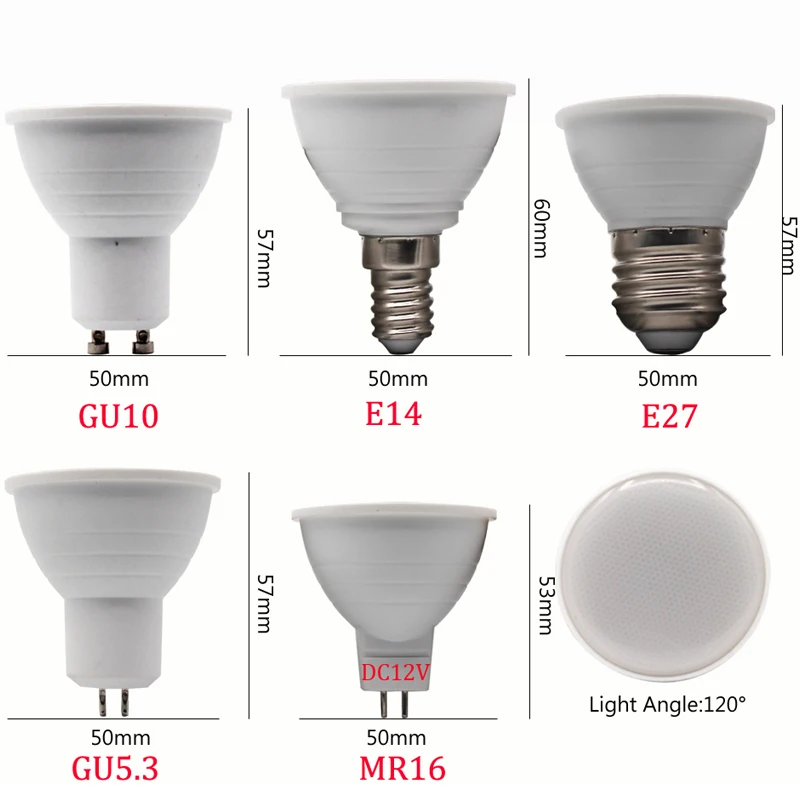 10 шт. светодиодный свет с лампочкой GU10 9 W 220 V 230 MR16 12 COB Чип 60 120 градусов