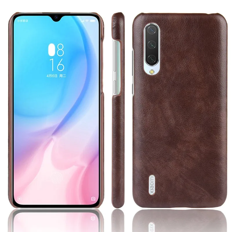 Для Xiaomi mi A3 Lite противоударный Роскошный чехол из искусственной кожи жесткий для