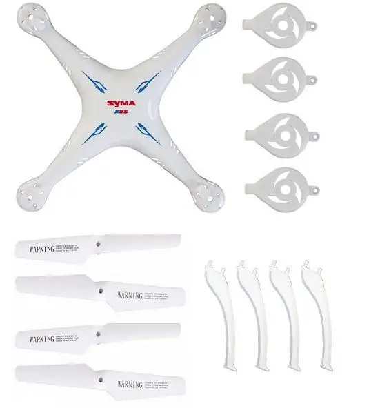 

Syma X5SC X5SW 2.4G 4ch 6 Axis RC Quadcopter RC drone parts main body +propeller*4pcs+landing gear*4pcs free shipping