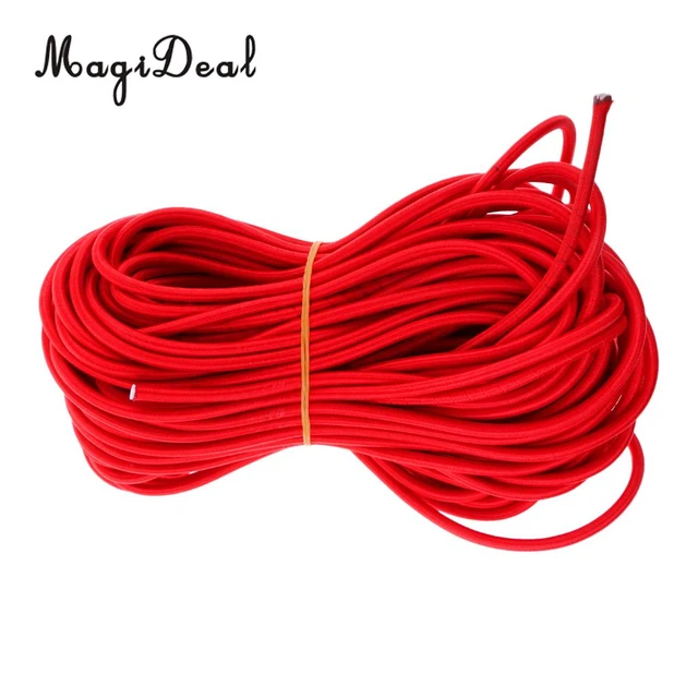 MagiDeal – corde élastique robuste rouge de 6mm, cordon d'attache