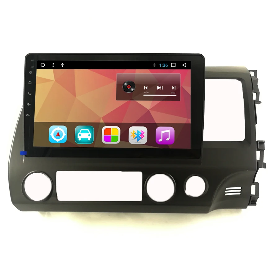 Cheap 10.1" Android Car Multimedia Stereo GPS Navigation DVD for Honda Civic Left Right Hand Drive LHD RHD 2007 2008 2009 2010 2011 3