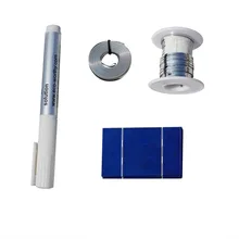 ECO WORTHY 40PCS 78x52mm Solar Cell Cells 0 68Wp T B Wire No lead Flux Pen