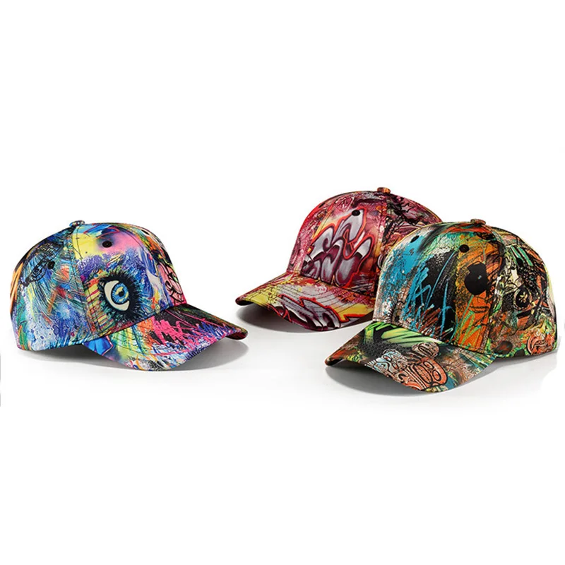 Man Baseball Cap Graffiti Embroidery Hip Hop Unisex Snapback Teenage Outdoor Dance Hat Adjustable Sport Caps Casquette (3)