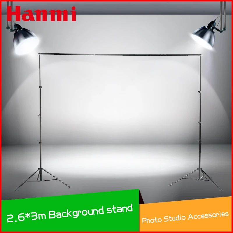 Hanmi профессиональный студийный фон для фотосъемки 4 секции металлический Фон Стенд штатив+ 3 секции поперечный бар+ сумка для переноски