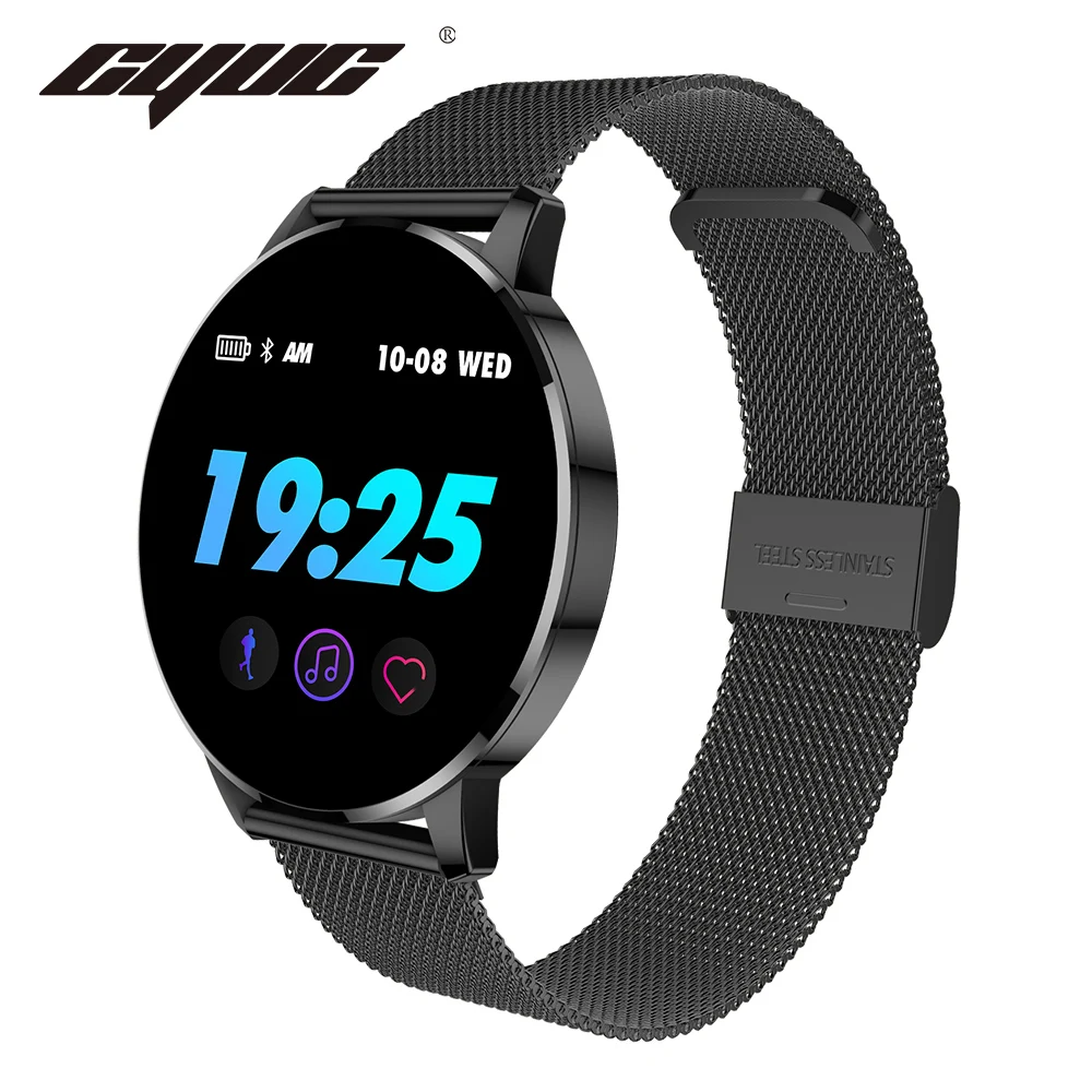 

CYUC Q8 Advanced 1.3 inch OLED Color screen smart watch IP67 waterproof smartwatch men fashion heart rate fitness tracker