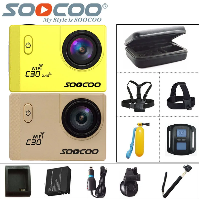 Wholesale Original SOOCOO C30 / C30R Action Camera 4K Wifi Sport DV 2.0 inch LCD Gyro Diving 1080P HD Waterproof 30m Sports Cam NTK96660 Buy Cheap Original SOOCOO C30 / C30R Action Camera 4K Wifi Sport DV 2.0 inch LCD Gyro Diving 1080P HD Waterproof 30m Sports Cam NTK96660