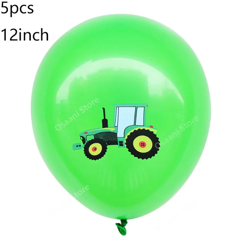 Строительный трактор надувные воздушные шары на день рождения экскаватор автомобиль баннеры детский душ день рождения детей, мальчика вечерние принадлежности 6MZ - Цвет: balloons 11
