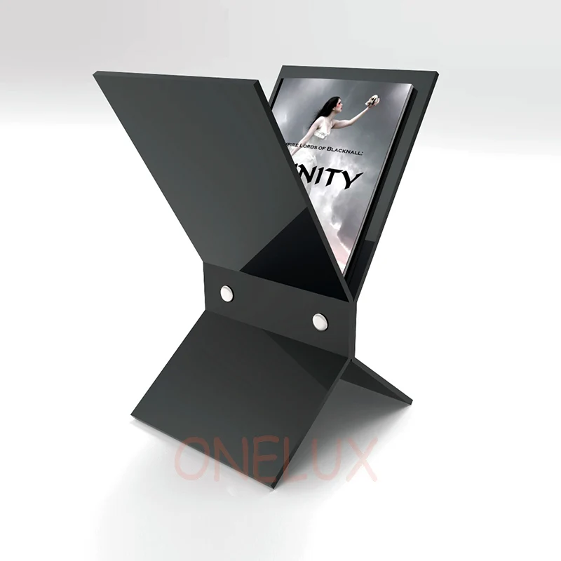 طليق واضح الاكريليك مجلة الرف ، صحيفة كتيب حامل سيت-kd معبأة طليق واضح الاكريليك مجلة الرف ، صحيفة كتيب حامل سيت-kd معبأة