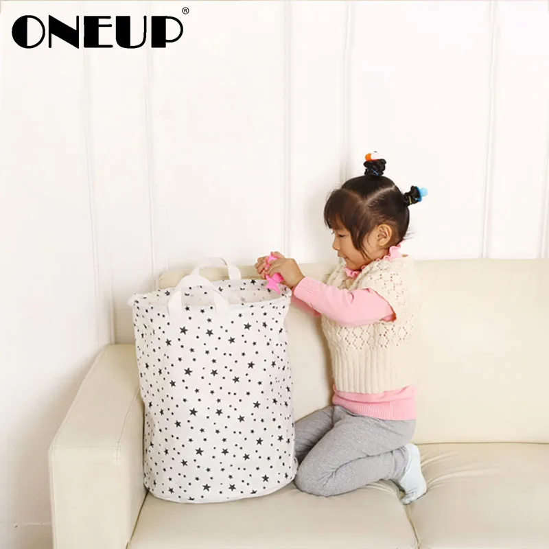

ONEUP Folding Laundry Basket for Storage of Toys Clothing Storage Bucket Laundry Organizer Holder Pouch Household Laundry Hamper