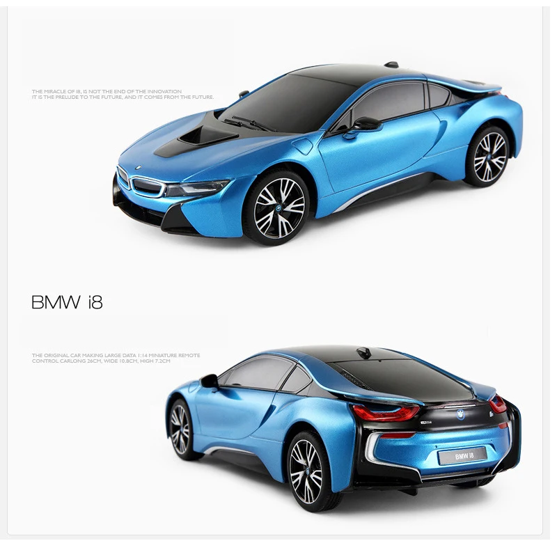 Rastar BMW RC Car 1:18 Original i8 Remote Control Toys Radio Control Car Machines Model Electric Car Toys for Boys Birthday Gift Rastar BMW RC Car 1:18 Original i8 Remote Control Toys Radio Control Car Machines Model Electric Car Toys for Boys Birthday Gift