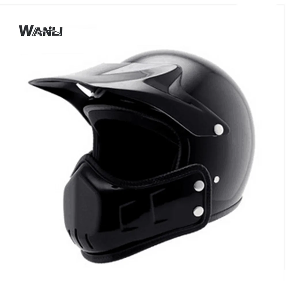 New Retro Vintage German Style Motorcycle Helmet 3 4 Open Face Helmet Scooter Chopper Cruiser Biker