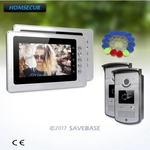 

HOMSECUR 7inch Video Door Phone Intercom System with IR Night Vision for Home Security