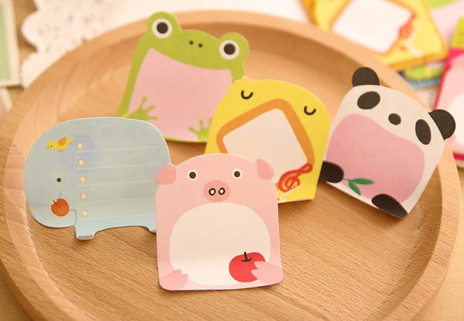 Эллен Брук 1 шт DIY Kawaii животные Липкие заметки креативный почтовый блокнот Filofax