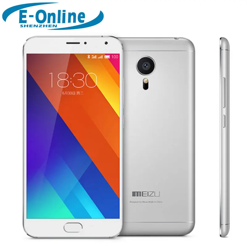 Original Meizu MX5 Mx5e 4G LTE Smart Phone 5.5 inch Flyme5.1.3.0G Helio X10 Turbo Octa Core 2.2 GHz 3GB RAM 1920*1080