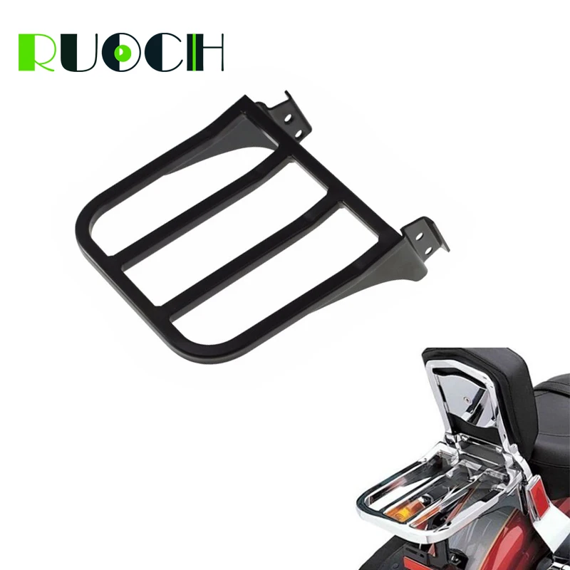 For Harley Touring Detachable Rear Sissy Bar Backrest Luggage Rack for Harley Sportster 883 1200 48 72 Street Bob FXDB Dyna