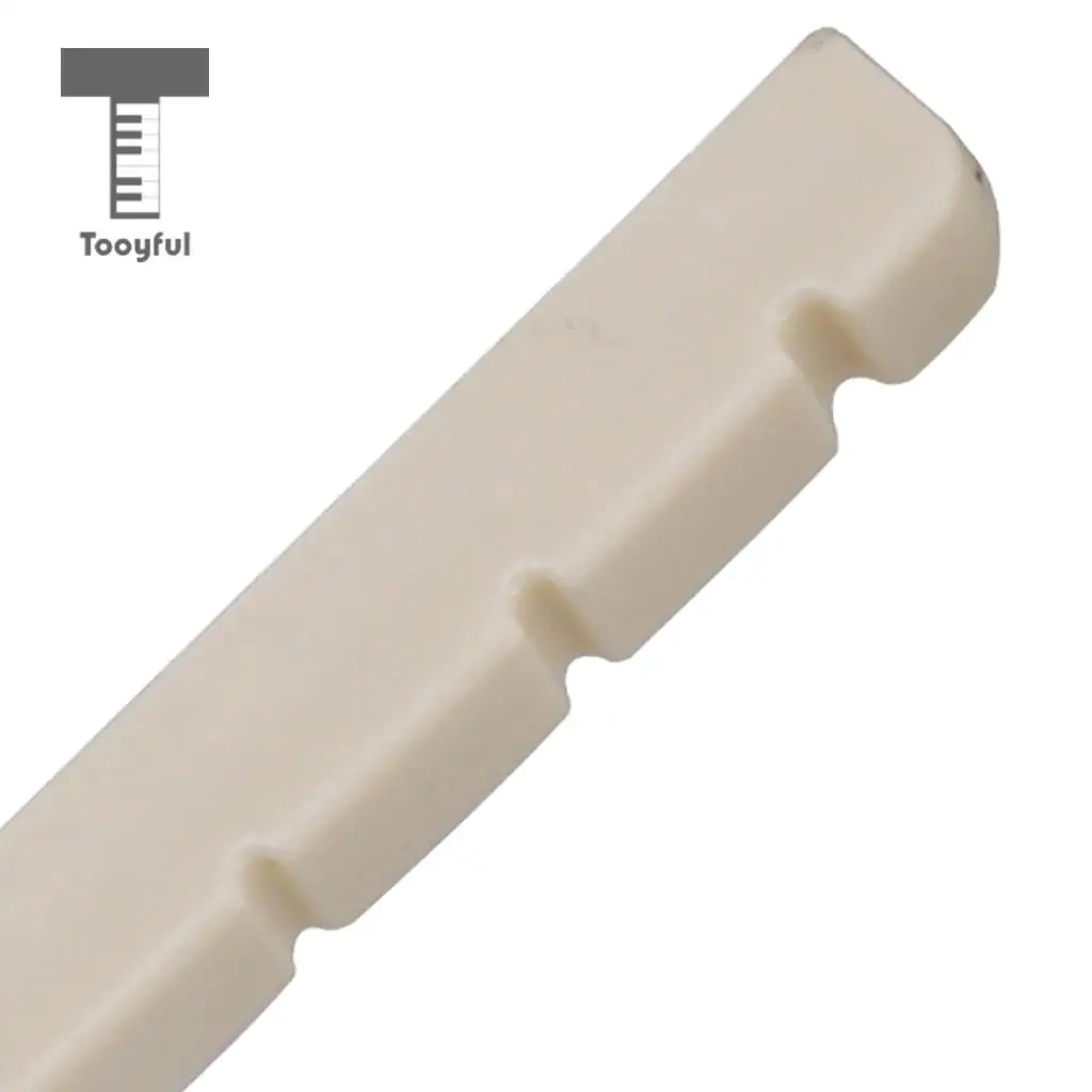 2pcs 6 String Electric Guitar Nut Slotted for Stratocaster Strat Telecaster Tele Guitar Replacement