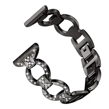 

O-Link Replacement Wrist Strap Metal Rhinestones Watch Band for Fitbit Versa Wholesale