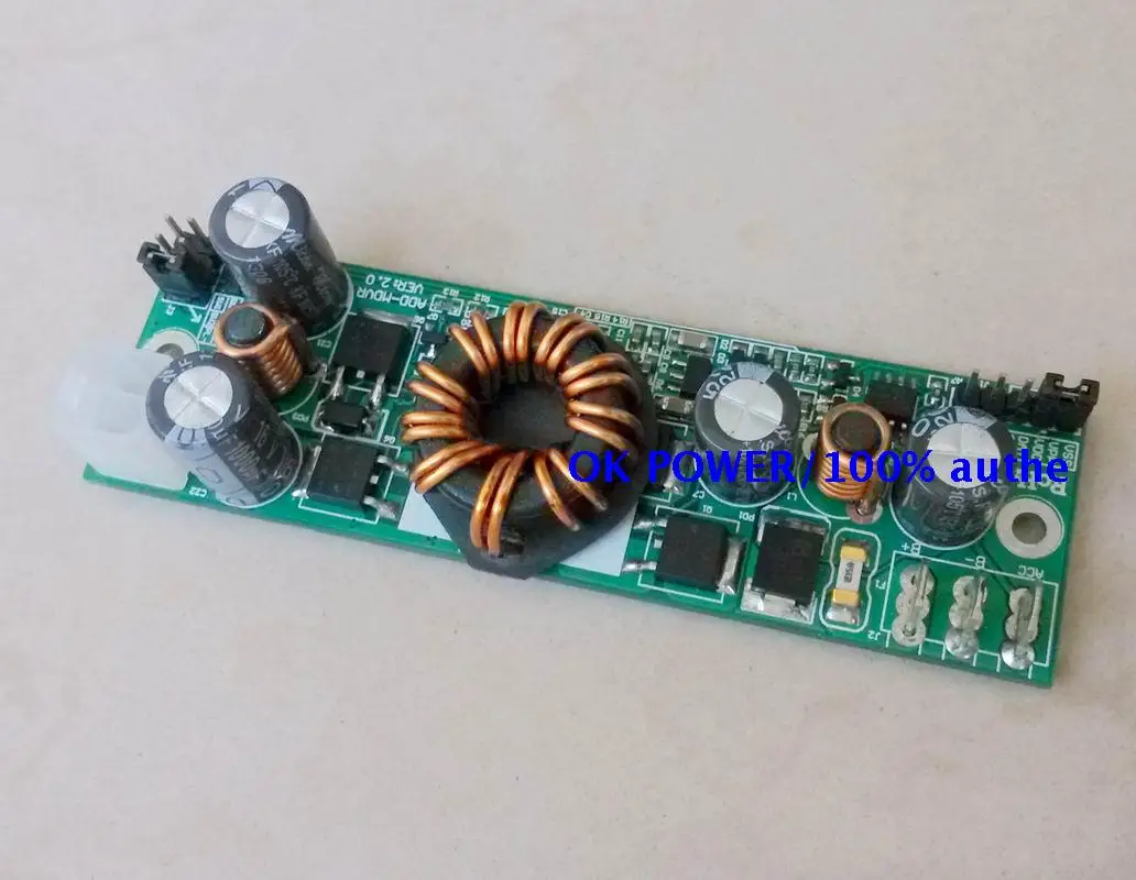 

12V/5A Intelligent Vehicle Power 8-36V Input Silent Port LTC3780 Band ITPS Delay 120 Seconds Off