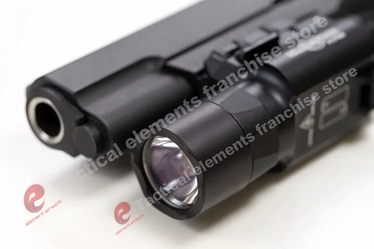 Lúmen com Trilho Elemento Airsoft Surefir Ultra Arma Lanterna Pistola Softair X300u Fashlight 370 Picatinny Preto X300 21 Luzes de armas
