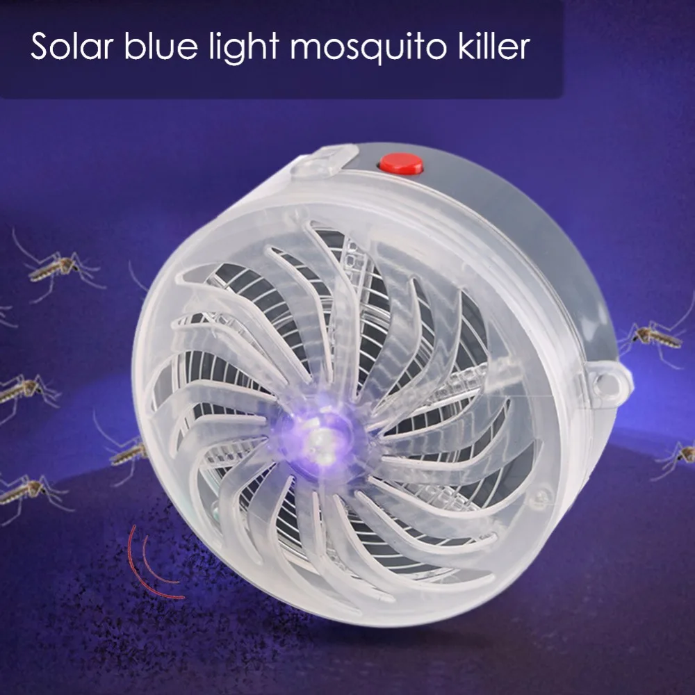 2PCS UV Light Anti Fly Insect Bug Unique Solar Mosquito Killer Lamp Home Kitchen Stunning Lighting Buzz Kill Zapper Trap