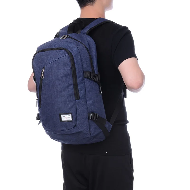 

Men's Backpack Fashion Multifunction USB Charging Laptop Backpacks Travel School Business Bag 2019 New