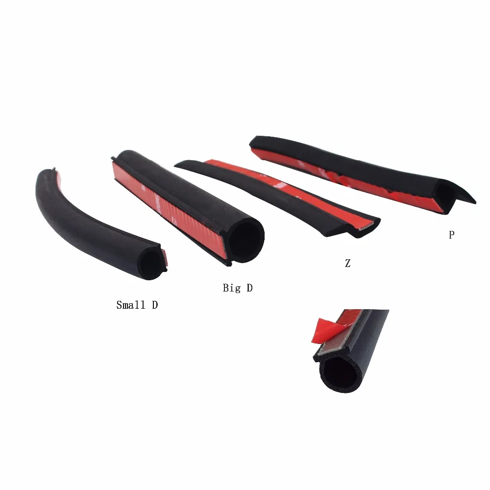2 Meter D Z P Type 3M Adhesive Car Rubber Seal Sound Insulation